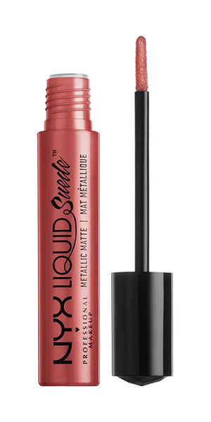 NYX Liquid Suede Metallic Matte Lipstick, LSCL30 Bella